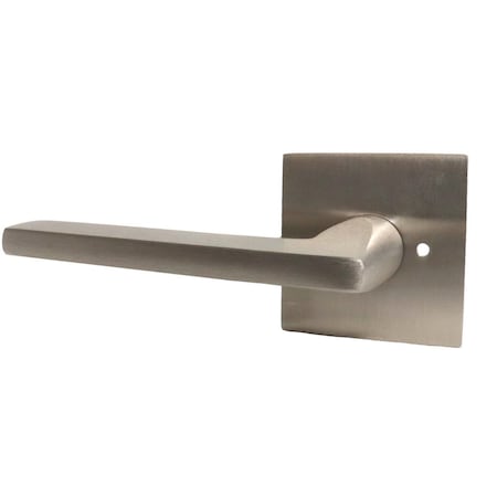 Emtek Helios Lever Left Hand 2-3/8 in Backset w/Radius Latch Strike Privacy for 1-1/4 in to 2 in Door 5210HLOUS15LH.RLS